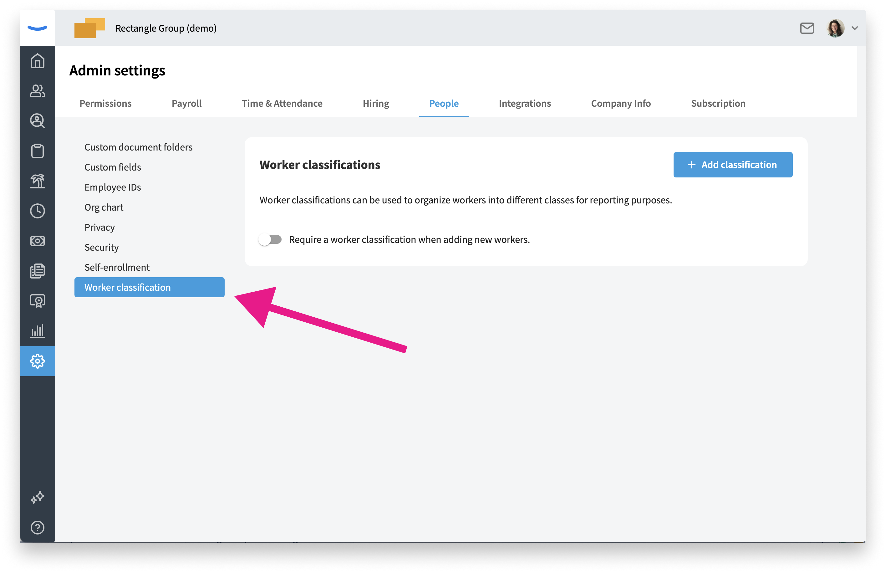 How To Set Up Worker Classifications