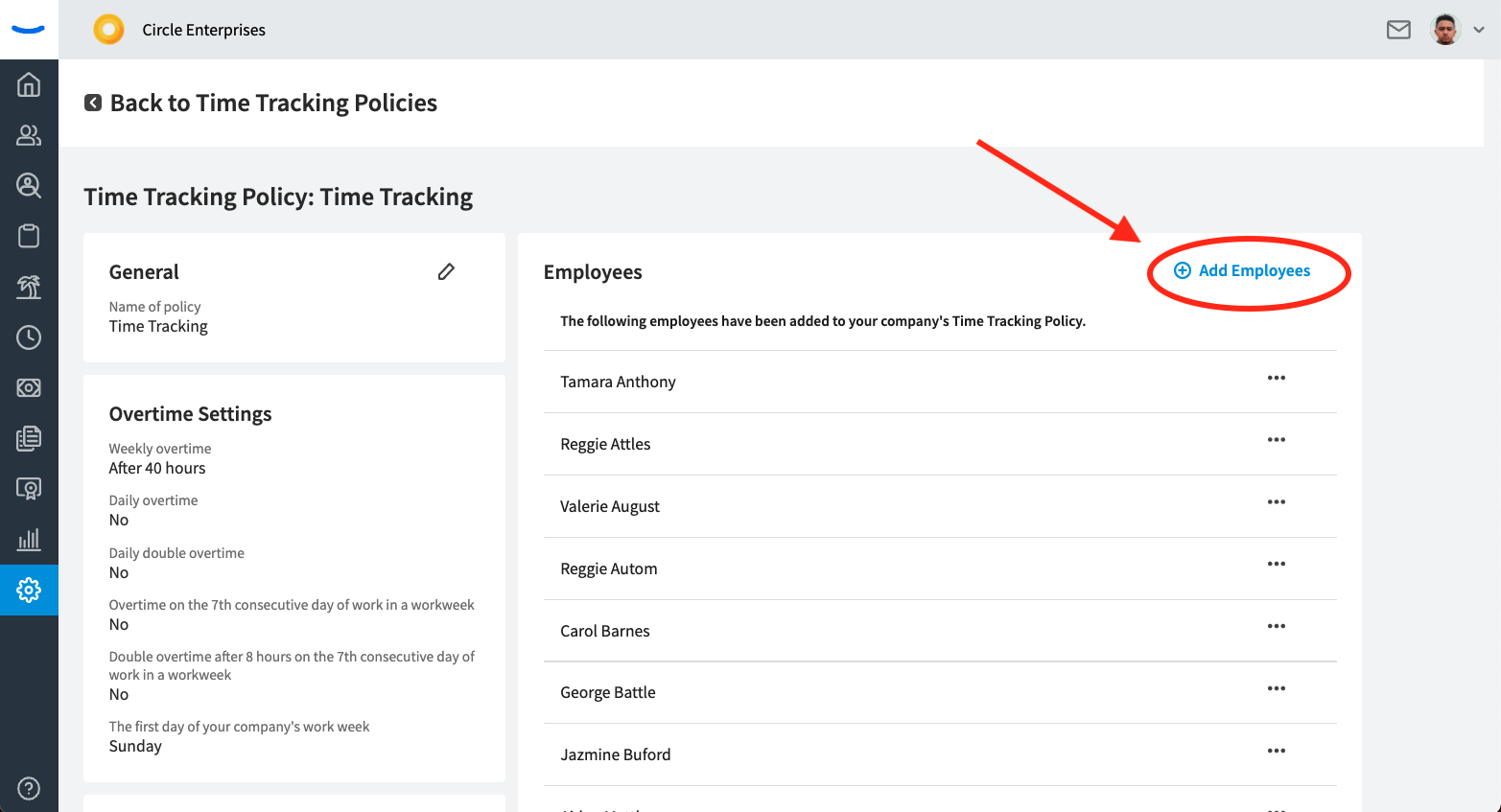 Setting up a Time Tracking Policy